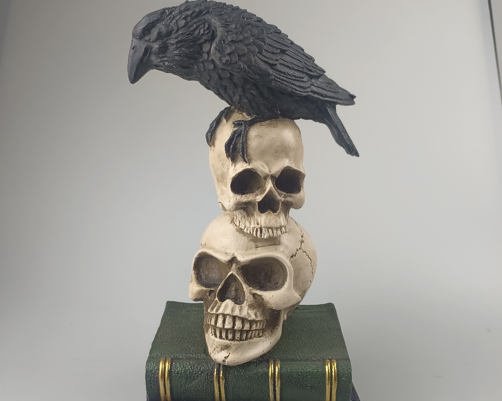 Décorations de crâne en résine d'Halloween pour la décoration intérieure