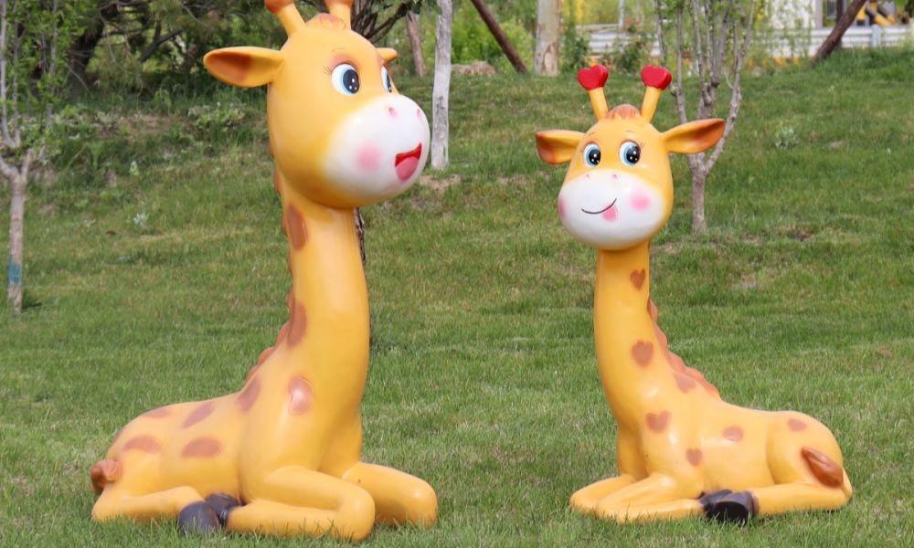 La combinazione di sculture giraffe (1)