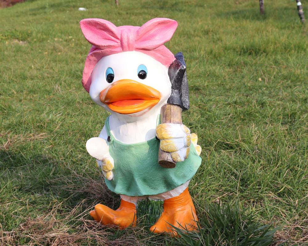 Factory Custom Ampie dimensioni grandi dimensioni cartone animato Animale in fibra di vetro di vetro di vetro