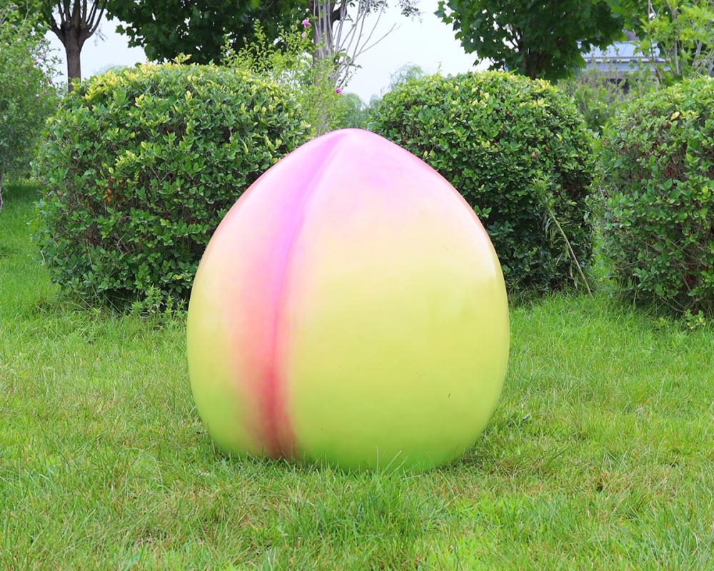 Decorazione esterna resistente Scultura in fibra di vetro Statue di frutta di grandi dimensioni