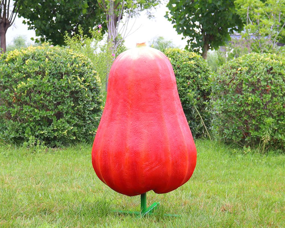 Decorazione esterna resistente Scultura in fibra di vetro Statue di frutta di grandi dimensioni
