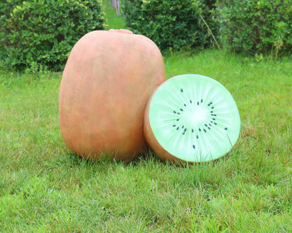 Decorazione esterna resistente Scultura in fibra di vetro Statue di frutta di grandi dimensioni