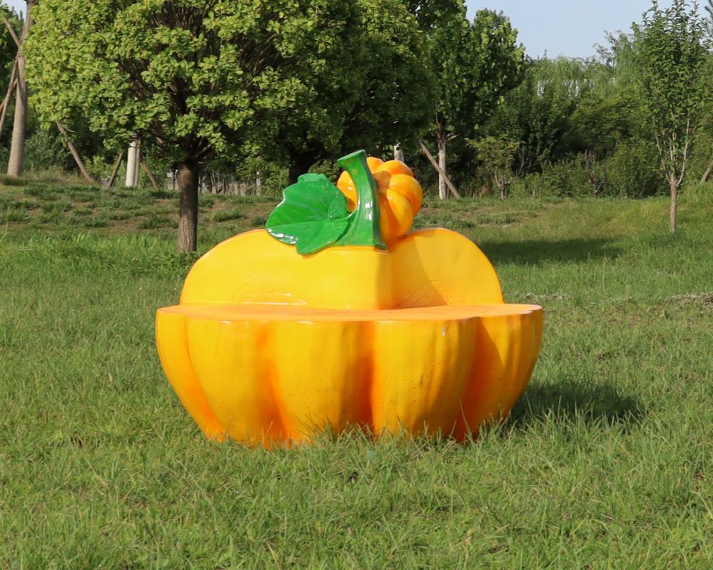 Décoration extérieure faite sur commande de place de centre commercial de parc de banc végétal de FRP