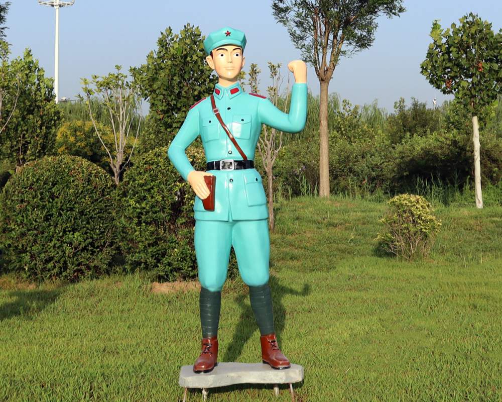 في الهواء الطلق مخصص الألياف الزجاجية شخصية كرتونية التذكارية بطل النحت الحلي