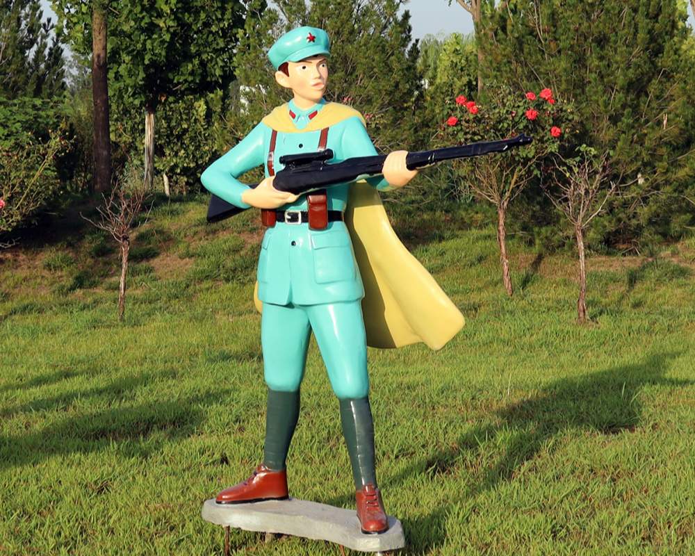 في الهواء الطلق مخصص الألياف الزجاجية شخصية كرتونية التذكارية بطل النحت الحلي