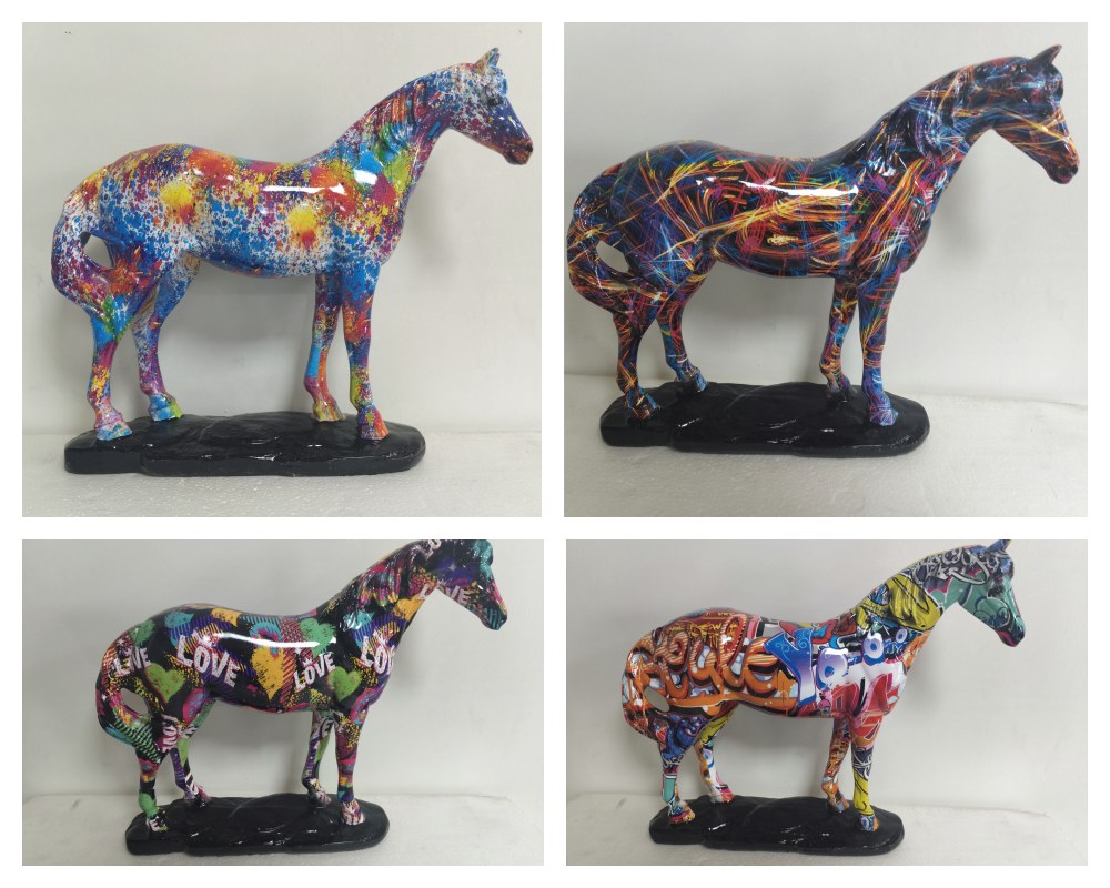 Resin animal horse statues