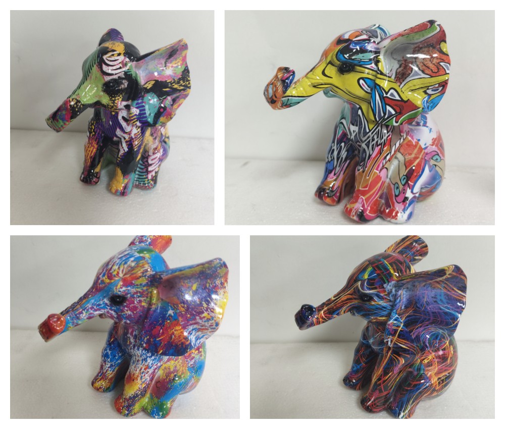 Resin animal elephant statues
