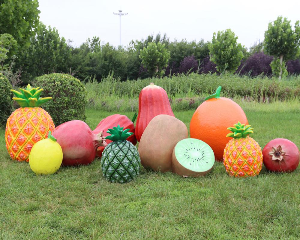 Colorful Plant Sculptures for Public Spaces Fruit & Vegetable Outdoor Decor Art