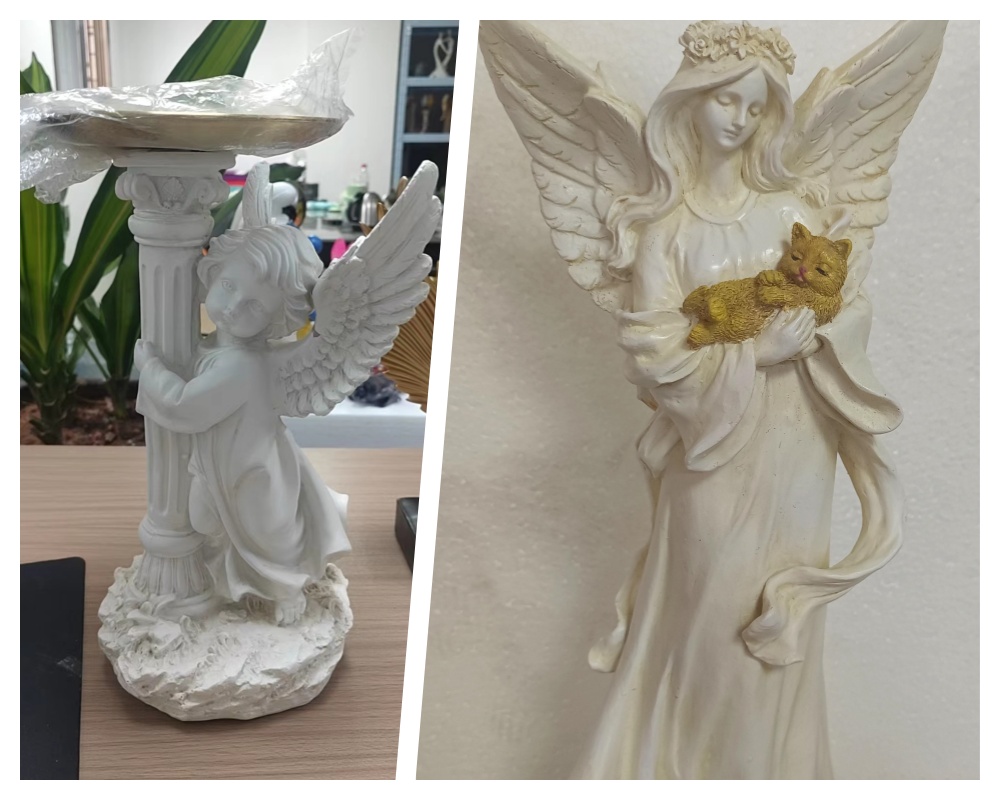 Elegant Resin Fairy Sculpture and Angel Ornaments for Home and Garden Decor