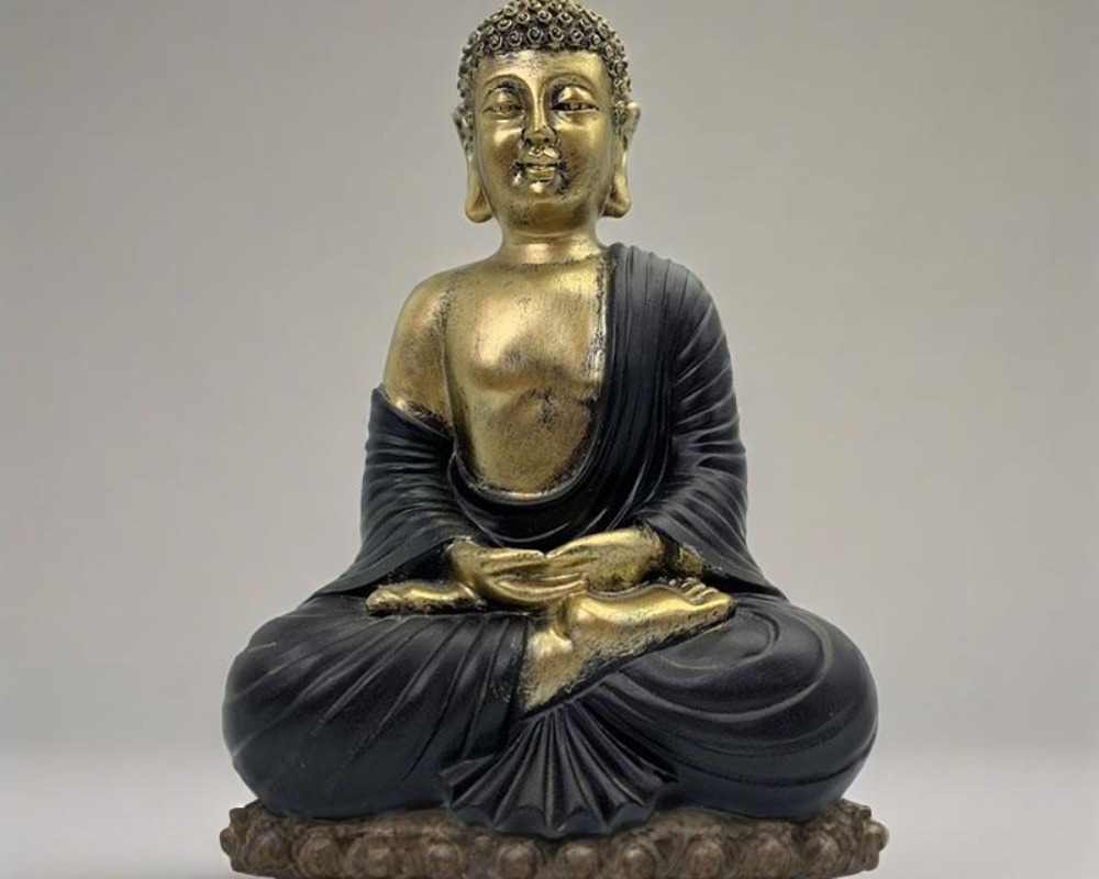 Wholesale Resin Craft Small Buddha Sculpture Statue Home Religious Garden Figurine