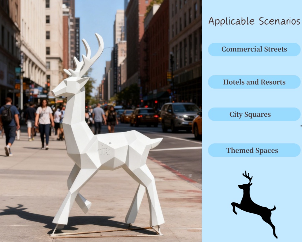 Geeignete Platzierung für geometrische Hirsche