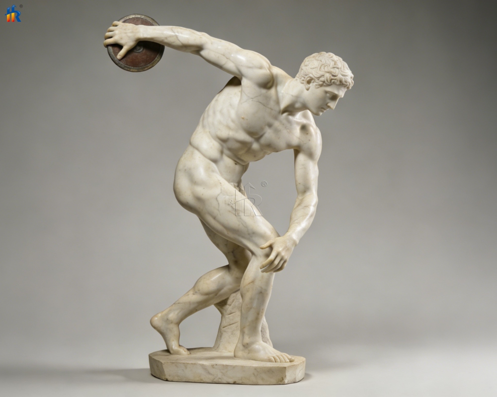 escultura de lançador de disco