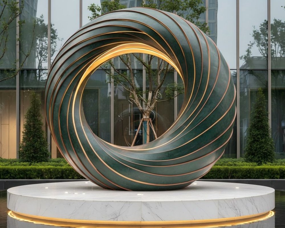 Les sculptures en acier inoxydable de Ruiheng