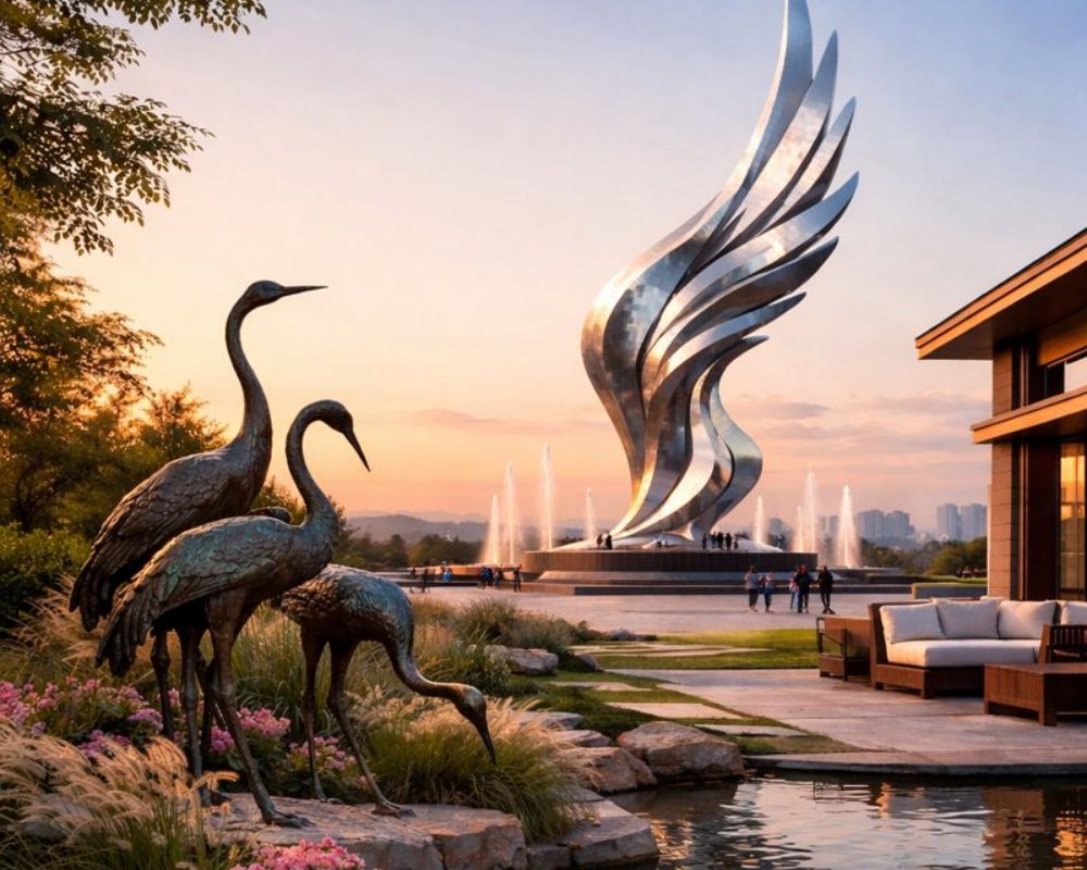 Decorative sculptures and landmark sculptures