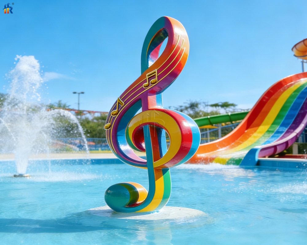 colorful fiberglass sculptures