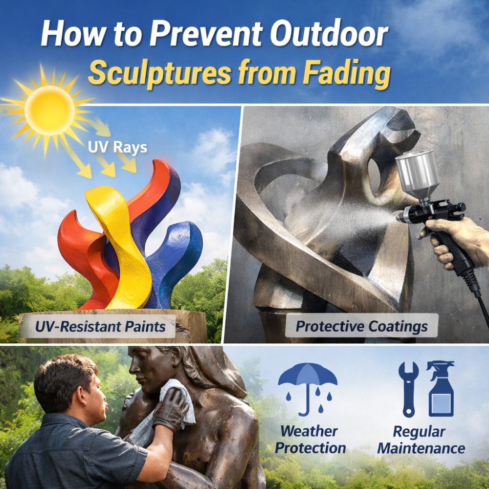 Outdoor sculpture maintenance