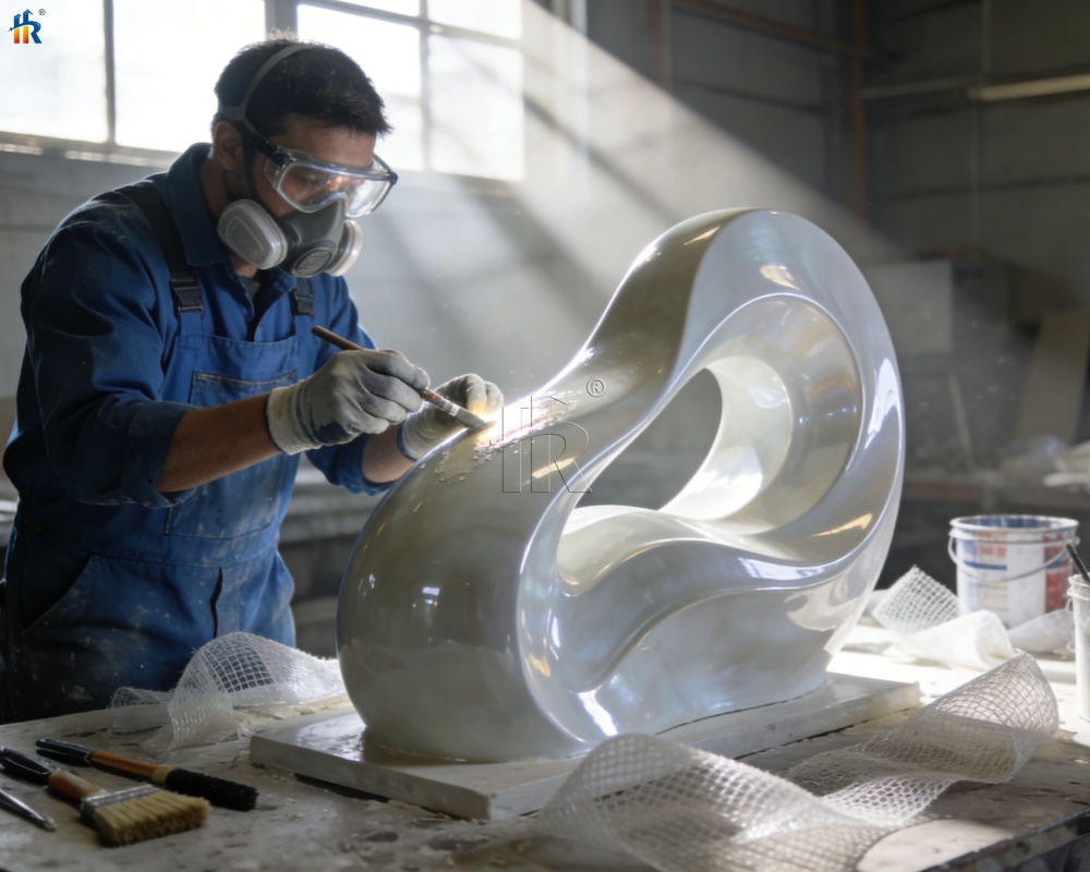 making a fiberglass sculpture