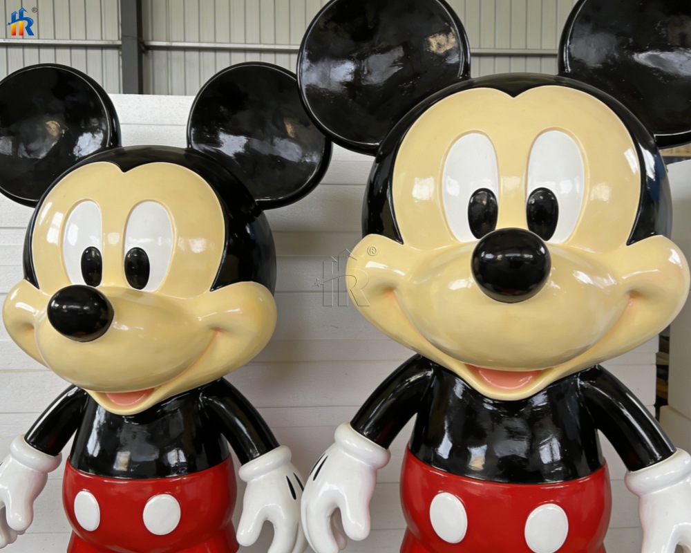 Cartoon character sculptures