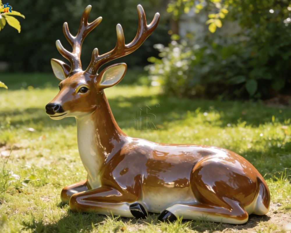Deer fiberglass sculpture