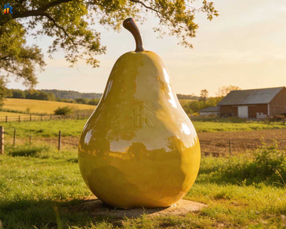 Fiberglass pear sculpture