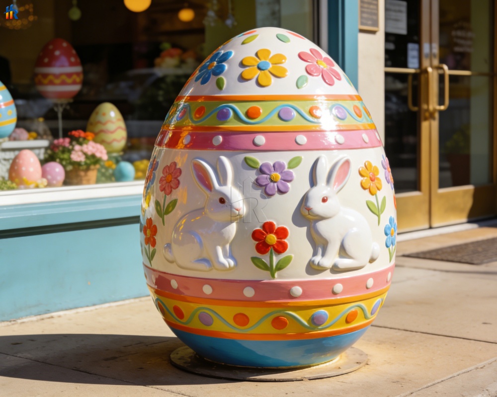 Easter egg sculptures