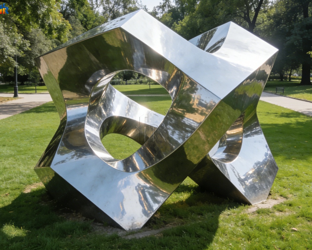 The stainless steel sculpture