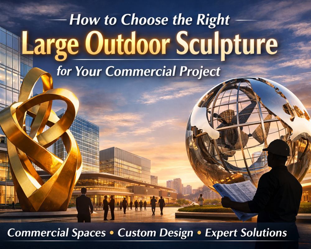 How to Choose the Right Large Outdoor Sculpture for Your Commercial Project