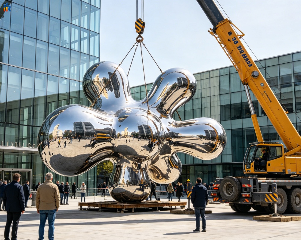 Large stainless steel sculptures