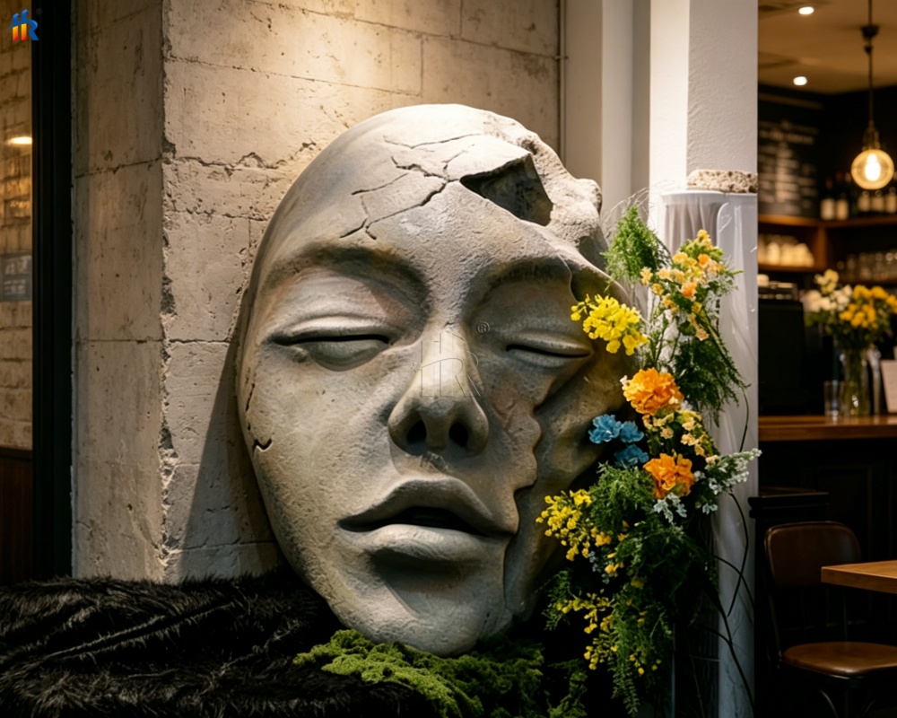 fiberglass facial sculpture