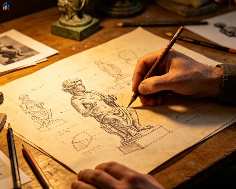 making a bronze sculpture