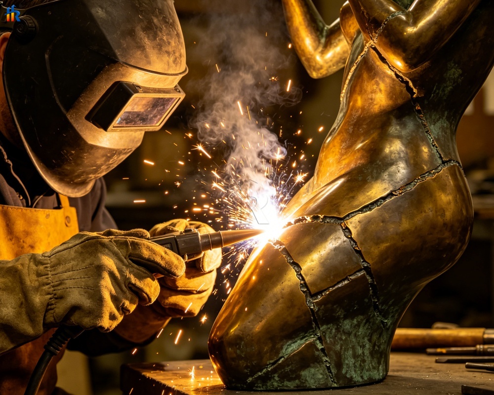 creating a bronze sculpture