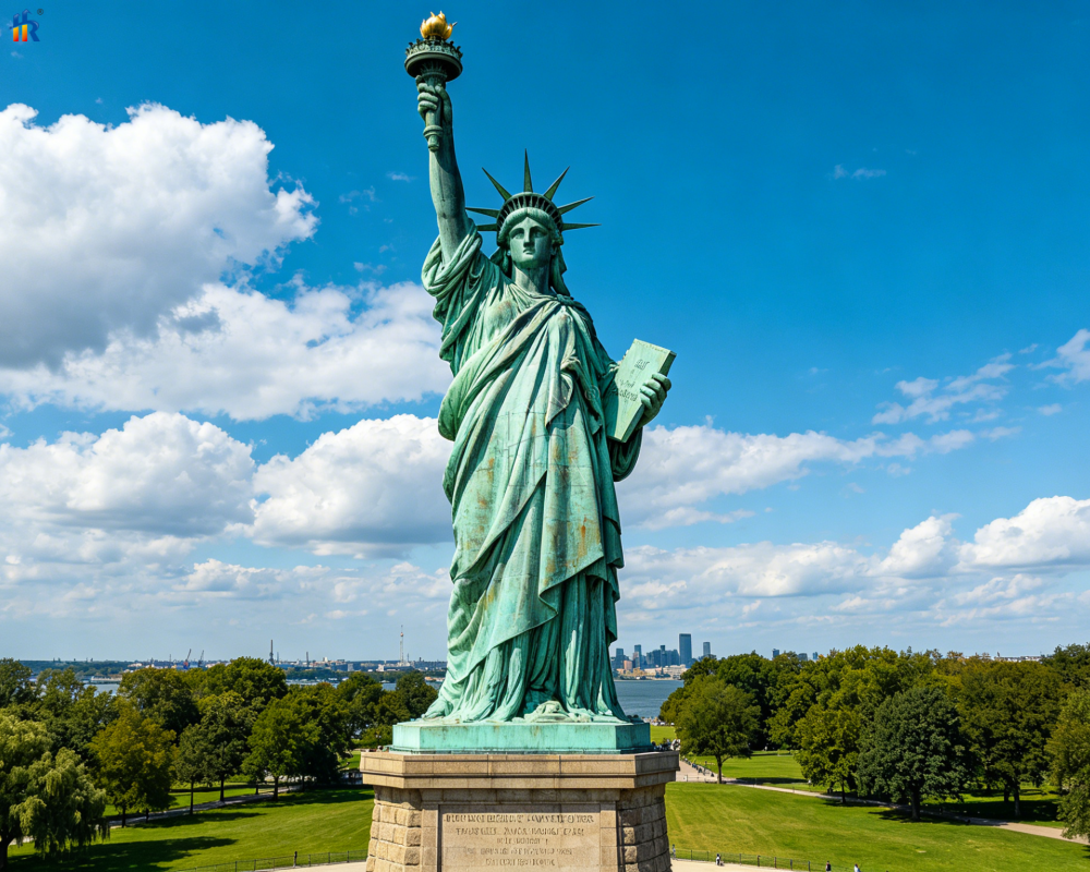 the Statue of Liberty