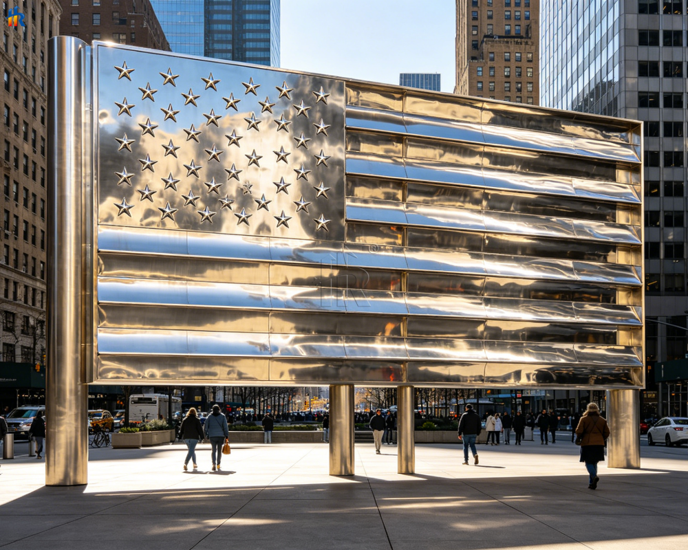 Modern Patriotic Sculpture