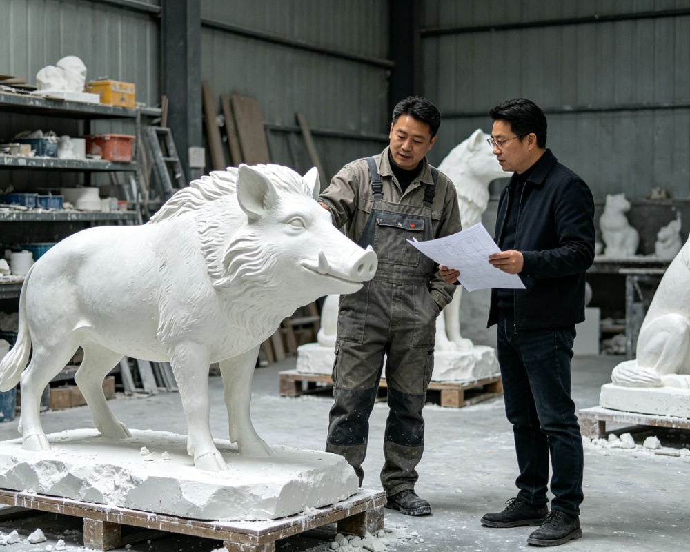 Semi-finished Fiberglass Sculpture