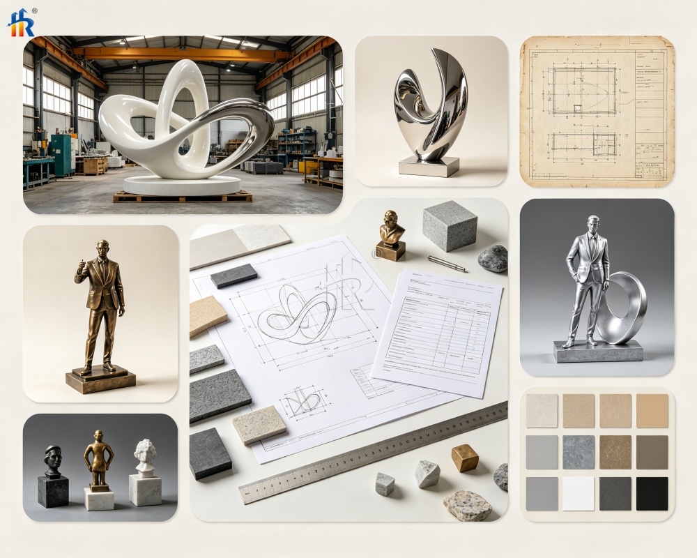 The production process for custom sculptures